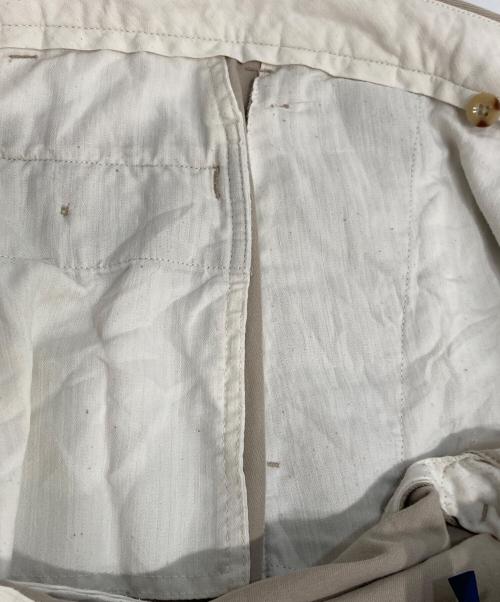POLO RALPH LAUREN（ポロ・ラルフローレン）POLO RALPH LAUREN (ポロ・ラルフローレン) 2タックパンツ　TWO TUCK WIDE PANTS　ポロチノ　チノパンツ ベージュ サイズ:34の古着・服飾アイテム