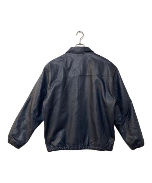 NEIGHBORHOOD（ネイバーフッド）NEIGHBORHOOD (ネイバーフッド) LEATHER ZIP WORK JACKET ネイビー サイズ:XLの古着・服飾アイテム