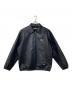 NEIGHBORHOOD（ネイバーフッド）の古着「LEATHER ZIP WORK JACKET」｜ネイビー