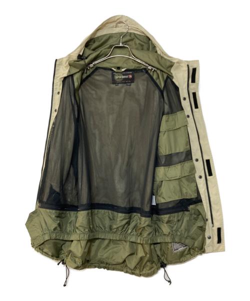 SPIEWAK（スピワック）SPIEWAK (スピワック) フーデッドナイロンジャケット　NYLON JACKET　コールドウェザーサンプリング アイボリー サイズ:Mの古着・服飾アイテム
