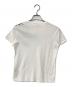 RED VALENTINO (レッドヴァレンティノ) フラワープリント レース切替 Tシャツ ホワイト サイズ:S：7000円