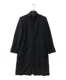 A.P.C.（アーペーセー）の古着「比翼スタンドカラーコート」｜ブラック
