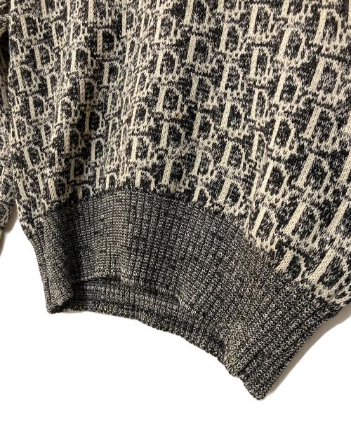 Christian Dior（クリスチャン ディオール）Christian Dior (クリスチャン ディオール) トロッターVネックニット グレー サイズ:Mの古着・服飾アイテム
