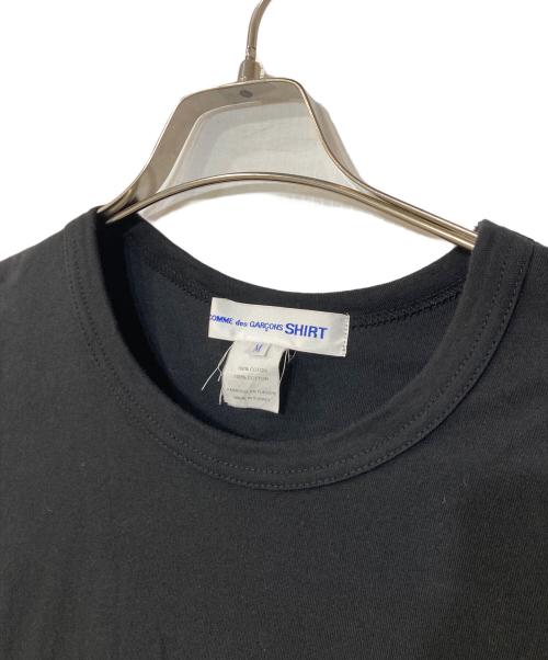 COMME des GARCONS SHIRT（コムデギャルソンシャツ）COMME des GARCONS SHIRT (コムデギャルソンシャツ) ロゴプリントTシャツ ブラック サイズ:Mの古着・服飾アイテム