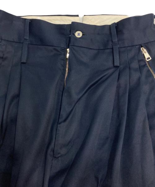 Y.O.N.（ワイオーエヌ）Y.O.N. (ワイオーエヌ) STANDARD WIDE TROUSERS ネイビー サイズ:44の古着・服飾アイテム