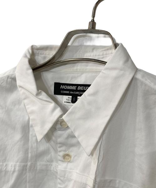 COMME des GARCONS HOMME DEUX（コムデギャルソン オム ドゥ）COMME des GARCONS HOMME DEUX (コムデギャルソン オム ドゥ) パッチワークシャツ ホワイト サイズ:Sの古着・服飾アイテム