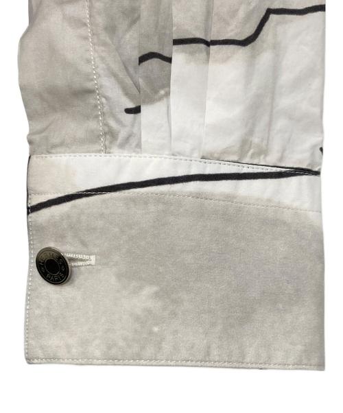 HERMES（エルメス）HERMES (エルメス) コットン柄シャツ ホワイト サイズ:38/15の古着・服飾アイテム