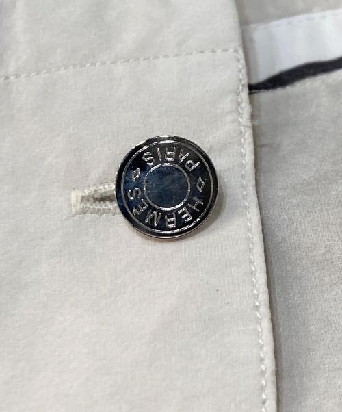 HERMES（エルメス）HERMES (エルメス) コットン柄シャツ ホワイト サイズ:38/15の古着・服飾アイテム