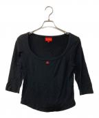 Vivienne Westwood RED LABELヴィヴィアンウエストウッドレッドレーベル）の古着「オーブ刺繍カットソー」｜ブラック