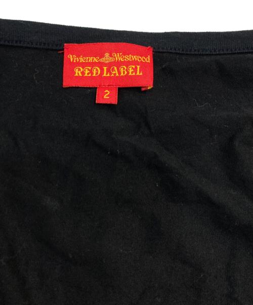 Vivienne Westwood RED LABEL（ヴィヴィアンウエストウッドレッドレーベル）Vivienne Westwood RED LABEL (ヴィヴィアンウエストウッドレッドレーベル) オーブ刺繍カットソー ブラック サイズ:2の古着・服飾アイテム