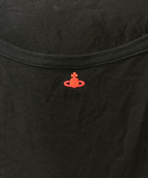 Vivienne Westwood RED LABEL（ヴィヴィアンウエストウッドレッドレーベル）Vivienne Westwood RED LABEL (ヴィヴィアンウエストウッドレッドレーベル) オーブ刺繍カットソー ブラック サイズ:2の古着・服飾アイテム