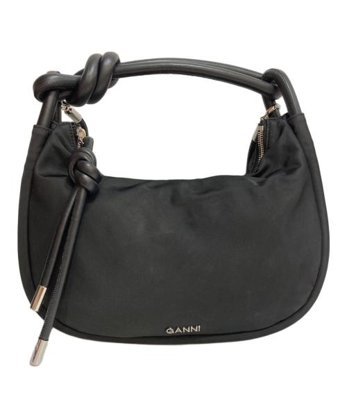 GANNI（ガニー）GANNI (ガニー) KNOT BAGUETTE  ハンドバッグ ブラックの古着・服飾アイテム