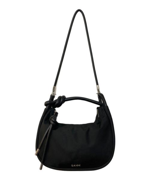 GANNI（ガニー）GANNI (ガニー) KNOT BAGUETTE  ハンドバッグ ブラックの古着・服飾アイテム