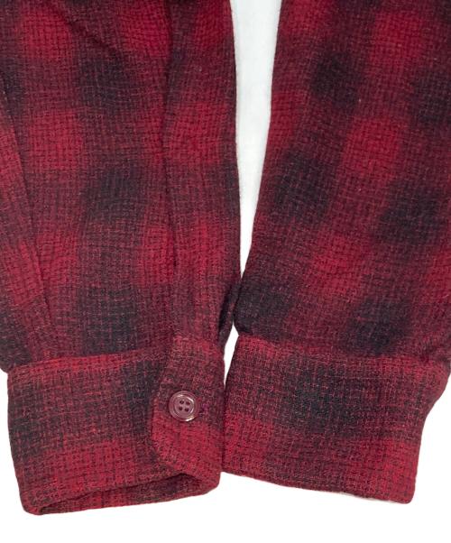 TOWN CRAFT（タウンクラフト）TOWN CRAFT (タウンクラフト) 50‐60S オープンカラーシャツ レッド サイズ:記載なしの古着・服飾アイテム