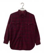 PENDLETONペンドルトン）の古着「40-50`sウールチェック ワークシャツ」｜レッド