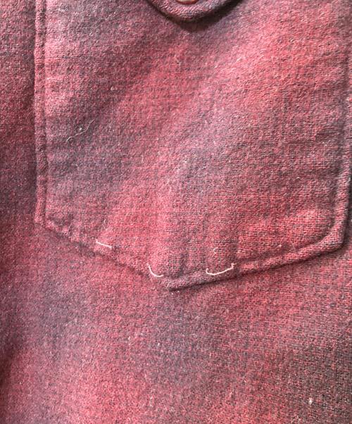 PENDLETON（ペンドルトン）PENDLETON (ペンドルトン) 40-50`sウールチェック ワークシャツ レッド サイズ:記載なしの古着・服飾アイテム