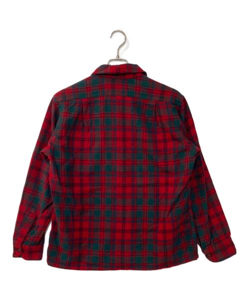 PENDLETON（ペンドルトン）PENDLETON (ペンドルトン) 60S ボードシャツ レッド×グリーン サイズ:Mの古着・服飾アイテム