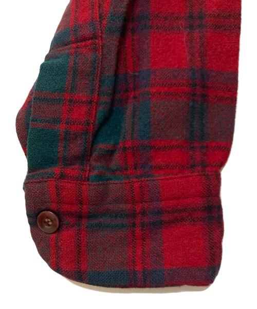 PENDLETON（ペンドルトン）PENDLETON (ペンドルトン) 60S ボードシャツ レッド×グリーン サイズ:Mの古着・服飾アイテム