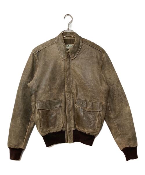 L.L.Bean（エルエルビーン）L.L.Bean (エルエルビーン) 80S A-2フライングタイガー ゴートレザージャケット ベージュ サイズ:記載なしの古着・服飾アイテム