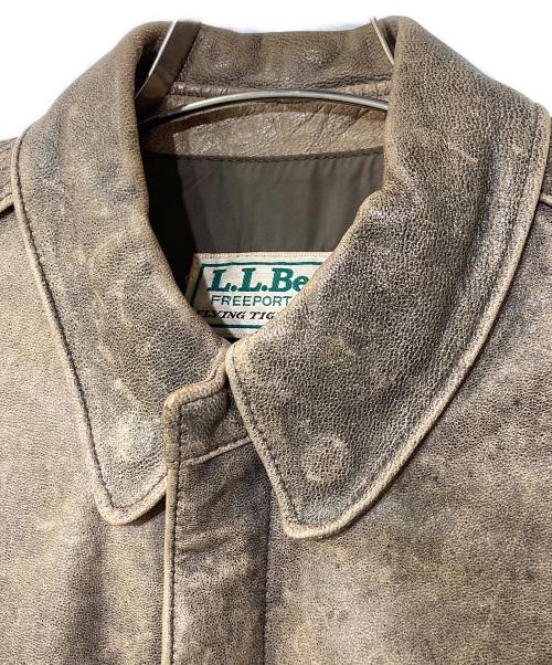 L.L.Bean（エルエルビーン）L.L.Bean (エルエルビーン) 80S A-2フライングタイガー ゴートレザージャケット ベージュ サイズ:記載なしの古着・服飾アイテム