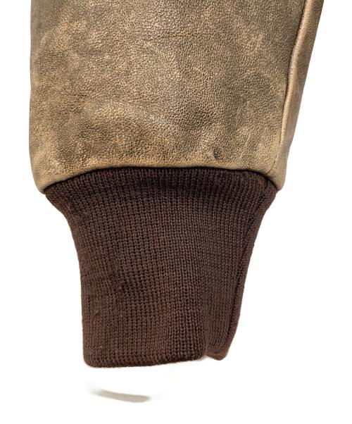 L.L.Bean（エルエルビーン）L.L.Bean (エルエルビーン) 80S A-2フライングタイガー ゴートレザージャケット ベージュ サイズ:記載なしの古着・服飾アイテム