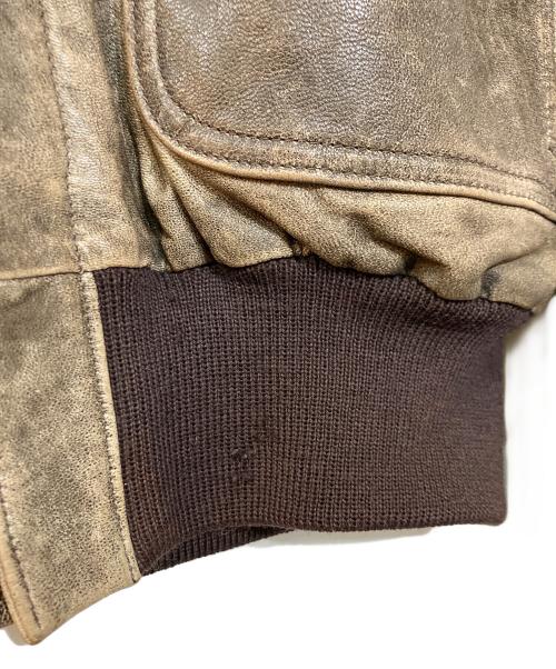 L.L.Bean（エルエルビーン）L.L.Bean (エルエルビーン) 80S A-2フライングタイガー ゴートレザージャケット ベージュ サイズ:記載なしの古着・服飾アイテム