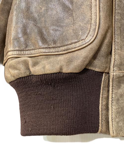 L.L.Bean（エルエルビーン）L.L.Bean (エルエルビーン) 80S A-2フライングタイガー ゴートレザージャケット ベージュ サイズ:記載なしの古着・服飾アイテム
