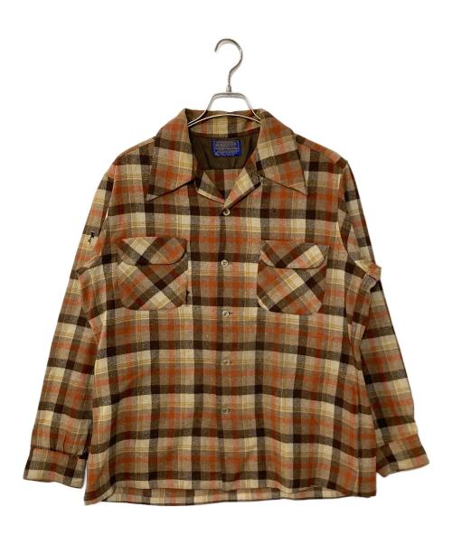 PENDLETON（ペンドルトン）PENDLETON (ペンドルトン) 70s ボードシャツ ブラウン サイズ:Lの古着・服飾アイテム