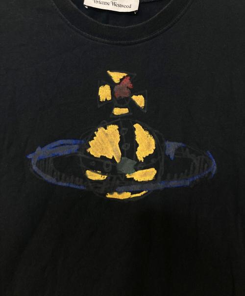 Vivienne Westwood（ヴィヴィアンウエストウッド）Vivienne Westwood (ヴィヴィアンウエストウッド) オーブプリントTee ブラック サイズ:XSの古着・服飾アイテム