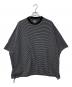 is-ness（イズネス）の古着「BALLOON SHORT SLEEVE ボーダーTシャツ」｜ブラック×ホワイト