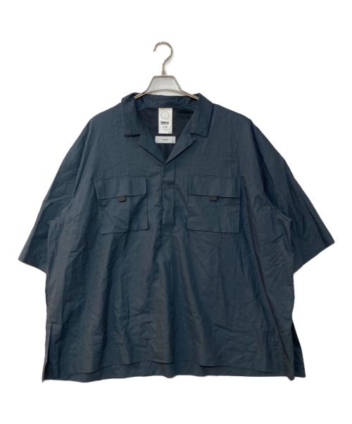 Graphpaper（グラフペーパー）Graphpaper (グラフペーパー) NORMAL EXPERT (ノーマルエキスパート) OVERSIZED 65 SHIRT ブルーグレー サイズ:XXLの古着・服飾アイテム