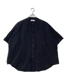 Graphpaper（グラフペーパー）の古着「Oxford Oversized Band Collar Shirt」｜ブラック