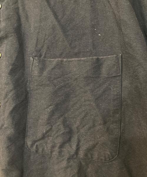 Graphpaper（グラフペーパー）Graphpaper (グラフペーパー) Oxford Oversized Band Collar Shirt ブラック サイズ:FREEの古着・服飾アイテム