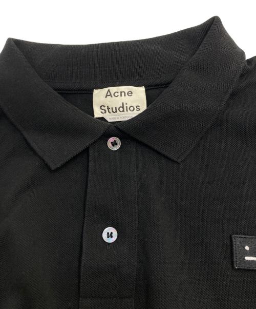 Acne studios（アクネ ストゥディオズ）Acne studios (アクネ ストゥディオズ) KOLBY ポロシャツ ブラック サイズ:XLの古着・服飾アイテム