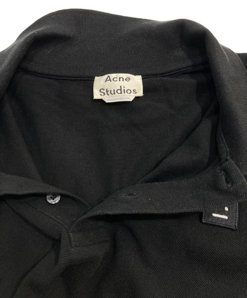 Acne studios（アクネ ストゥディオズ）Acne studios (アクネ ストゥディオズ) KOLBY ポロシャツ ブラック サイズ:XLの古着・服飾アイテム