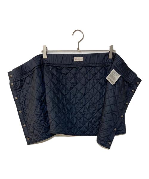 MONCLER（モンクレール）MONCLER (モンクレール) Kids Logo-Patch Quilted Miniskirt ロゴパッチ キルティング ミニスカート ネイビー サイズ:14(キッズ)の古着・服飾アイテム