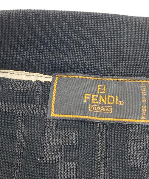 FENDI（フェンディ）FENDI (フェンディ) ズッカ柄ニットスカート ブラック サイズ:記載なしの古着・服飾アイテム