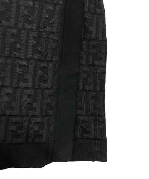 FENDI（フェンディ）FENDI (フェンディ) ズッカ柄ニットスカート ブラック サイズ:記載なしの古着・服飾アイテム
