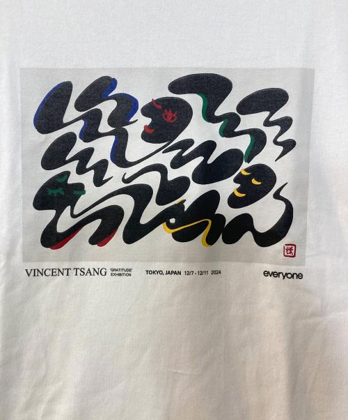 everyone（エブリワン）everyone (エブリワン) VINCENT TSANG GRATITUDE S S TEE ホワイト サイズ:Lの古着・服飾アイテム