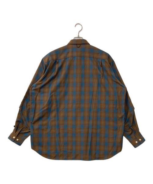 DAIWA PIER39（ダイワ ピア39）DAIWA PIER39 (ダイワ ピア39) TECH FLANNEL WORKER'S SHIRTS ブラウン サイズ:Lの古着・服飾アイテム
