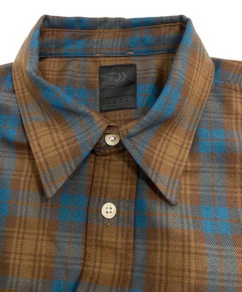 DAIWA PIER39（ダイワ ピア39）DAIWA PIER39 (ダイワ ピア39) TECH FLANNEL WORKER'S SHIRTS ブラウン サイズ:Lの古着・服飾アイテム