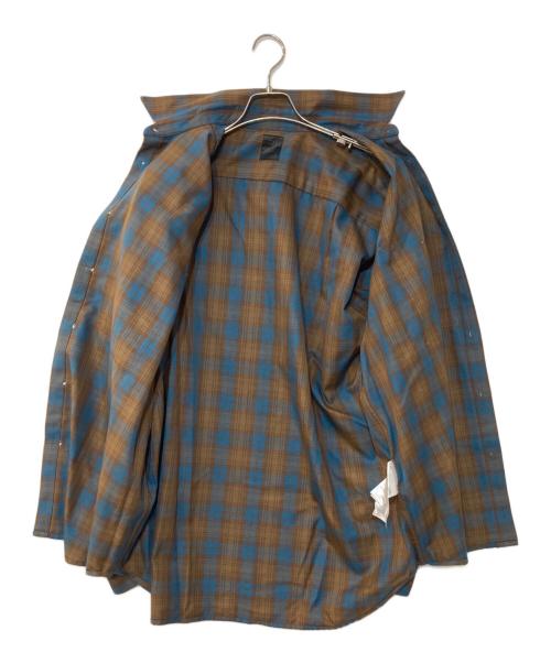 DAIWA PIER39（ダイワ ピア39）DAIWA PIER39 (ダイワ ピア39) TECH FLANNEL WORKER'S SHIRTS ブラウン サイズ:Lの古着・服飾アイテム