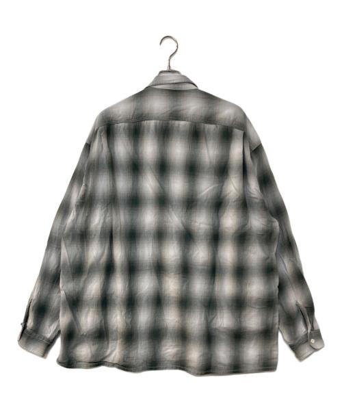 CAHLUMN（カウラム）CAHLUMN (カウラム) Magazine Pocket Open Collar Shirt マガジンポケット オープンカラーシャツ  グリーン サイズ:XXLの古着・服飾アイテム