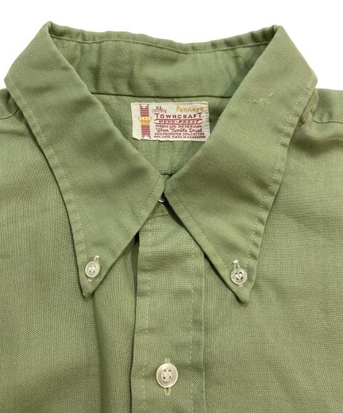 TOWN CRAFT（タウンクラフト）TOWN CRAFT (タウンクラフト) 60-70S BDカラーシャツ グリーン サイズ:XLの古着・服飾アイテム