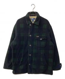 POLO RALPH LAUREN（ポロ・ラルフローレン）の古着「ブラックウォッチフリースJKT」｜ネイビー