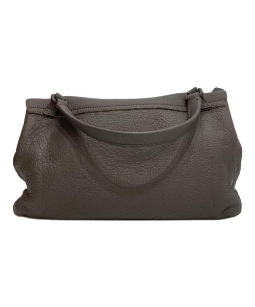 zanellato（ザネラート）ZANELLATO (ザネラート) POSTINA M＋ MARCAPUNTO シボ革ショルダーバッグ ブラウンの古着・服飾アイテム