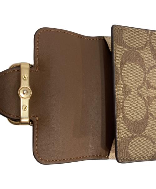 COACH（コーチ）COACH (コーチ) 3つ折り財布 ブラウンの古着・服飾アイテム