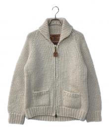 KANATA（カナタ）の古着「JOURNAL STANDARD 別注 50S VINTAGE 復刻カウチンニットカーディガン」｜ホワイト