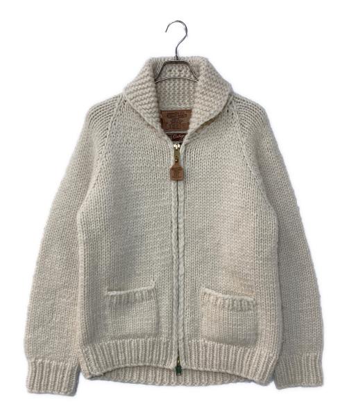 KANATA（カナタ）KANATA (カナタ) JOURNAL STANDARD 別注 50S VINTAGE 復刻カウチンニットカーディガン ホワイト サイズ:記載なしの古着・服飾アイテム