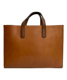 大峡製鞄（オオバセイホウ）の古着「レザートートバッグ」｜ブラウン